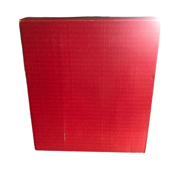 Vintage FITZ & FLOYD Santa's Magic Workshop Canape Serving Christmas Collectible - Picture 9 of 9